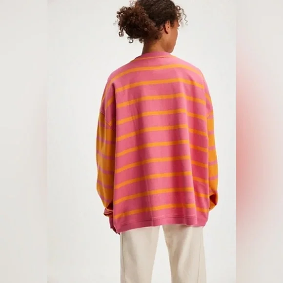 Free people Classic Striped Cardigan - Picture 4 of 7